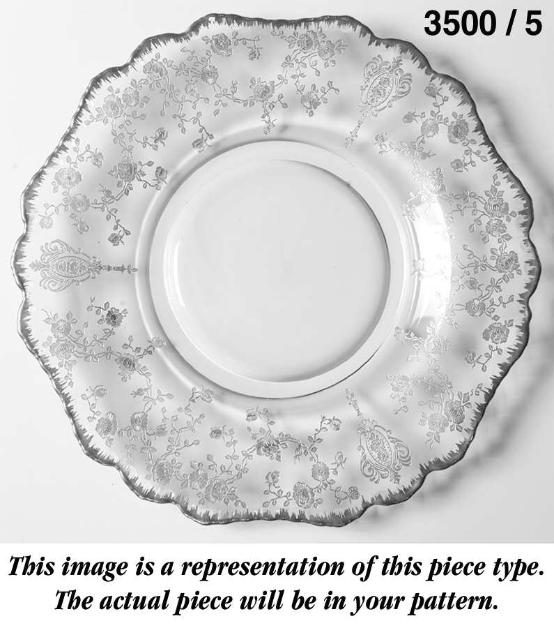 Gadroon Ruby 8" Salad Plate (Shape 3500) by Cambridge-1