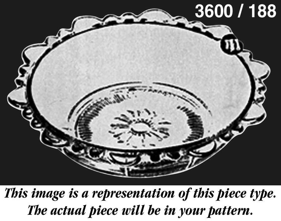 Chantilly Martha/188 11" Scalloped Fruit Or Salad Bowl by Cambridge-1