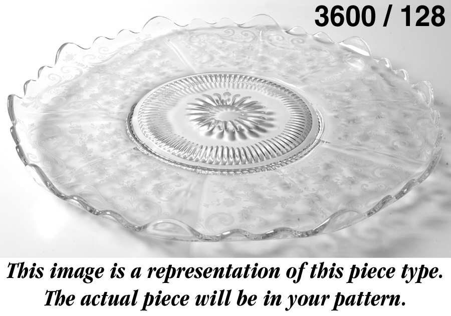 Martha Clear Martha/128 14" Cupped Cabaret Plate by Cambridge-1
