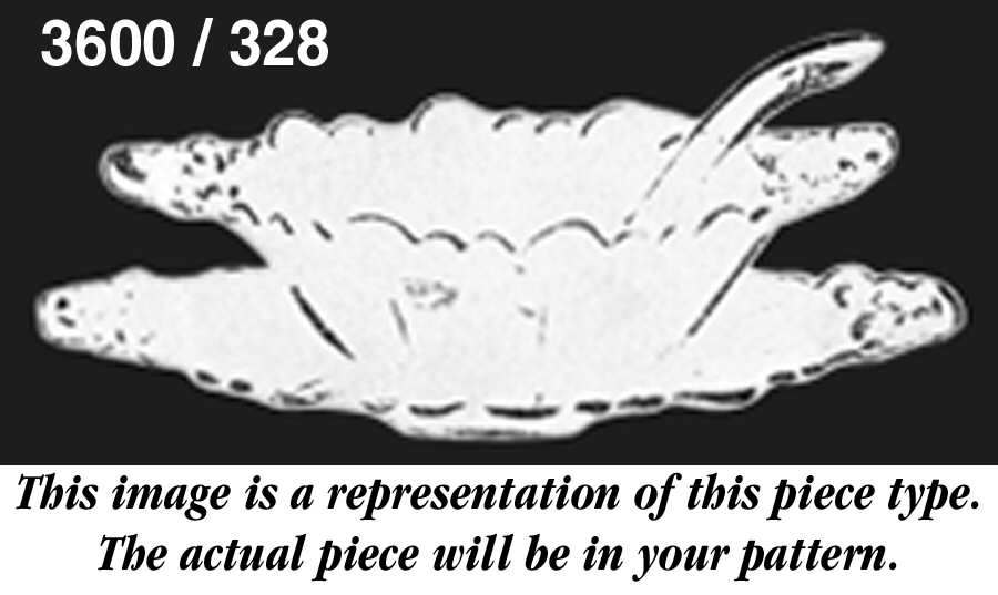 Chantilly Martha/328 2 Handle Mayonnaise Underplate & Ladle by Cambridge-1