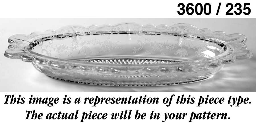 Martha Clear 8" Pickle Dish (Martha/235) by Cambridge-1