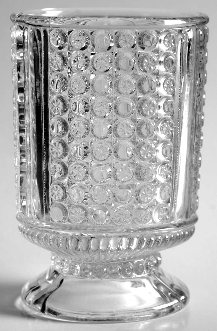 Three Panel Clear Open Spooner by Richards & Hartley Glass Company-1