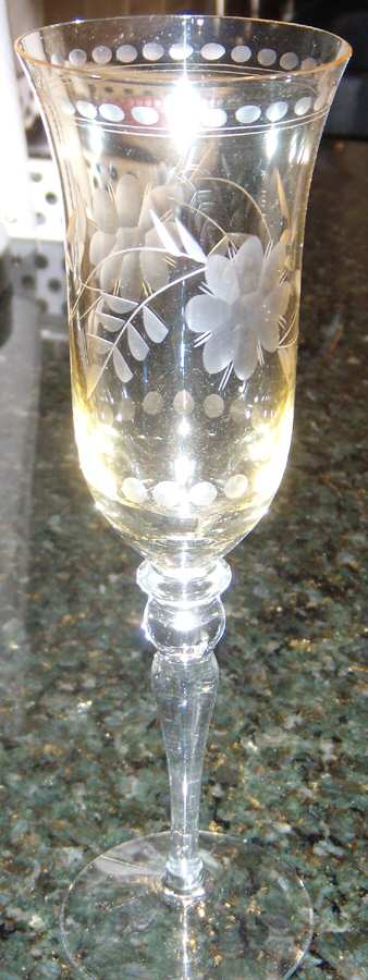 Antique Luster Topaz Fluted Champagne by Royal Danube-1