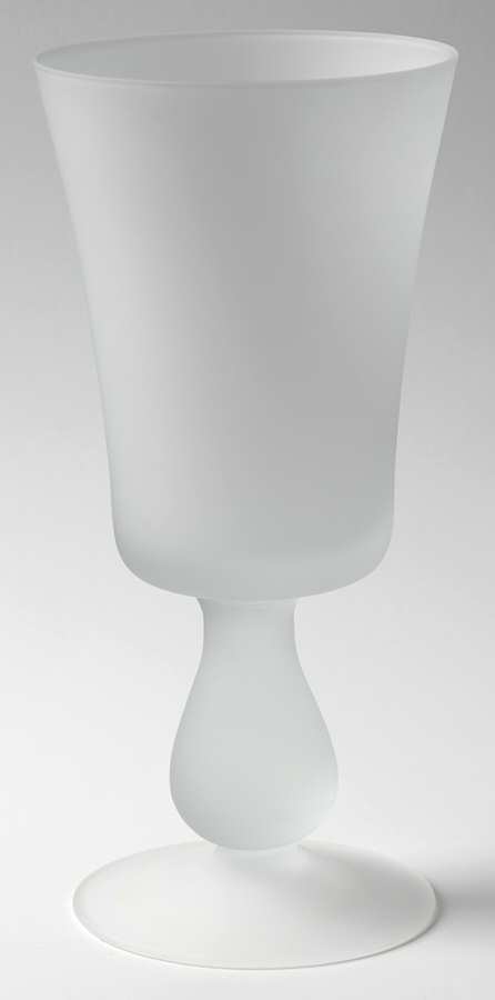 Lifestyle Essentials Clear Frosted Water Goblet by Royal Doulton-1
