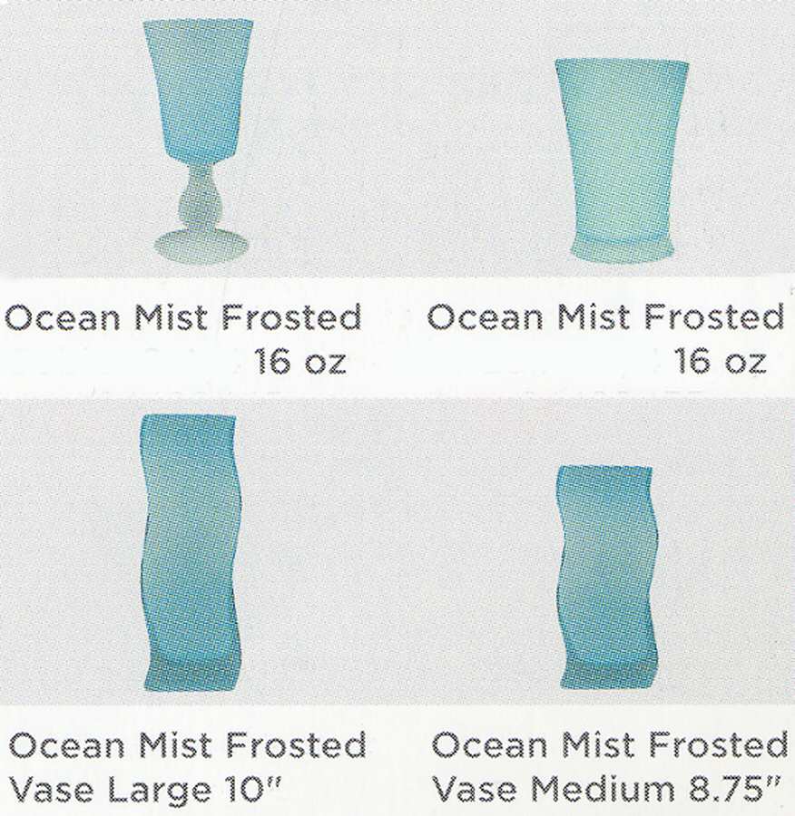 Lifestyle Essentials Oceam Mist Frosted Water Goblet by Royal Doulton-1