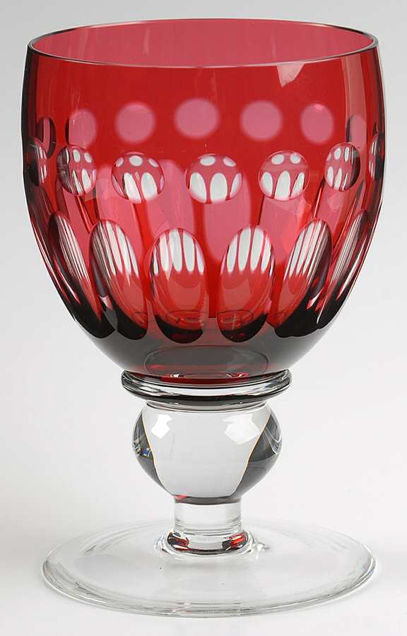 Bloomsbury Cranberry Water Goblet by Royal Scot Crystal-1