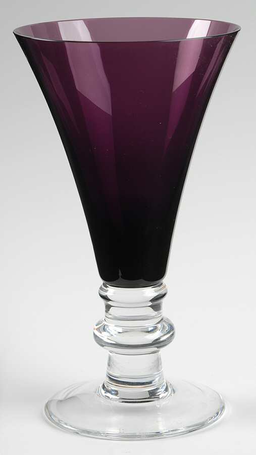 Society Amethyst Water Goblet by Royal Scot Crystal-1