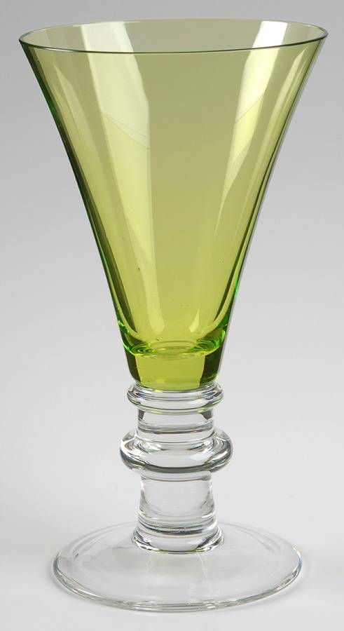Society Green Water Goblet by Royal Scot Crystal-1