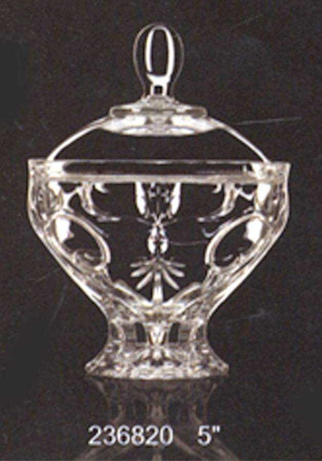 Jasmin Footed Candy Dish & Lid by Royal Crystal Rock-1