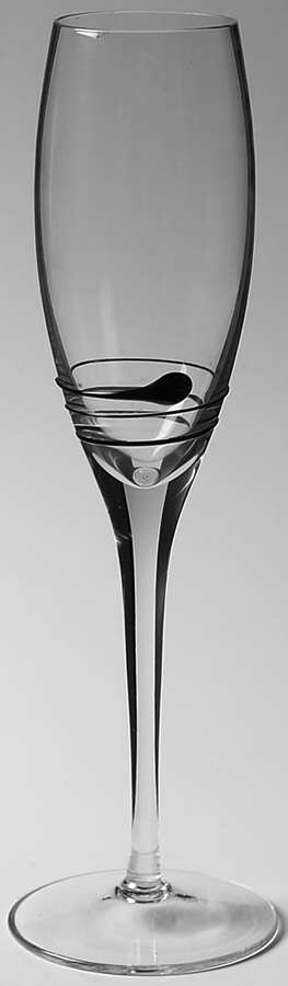 Cobra Black Fluted Champagne by Royal Crystal Rock-1
