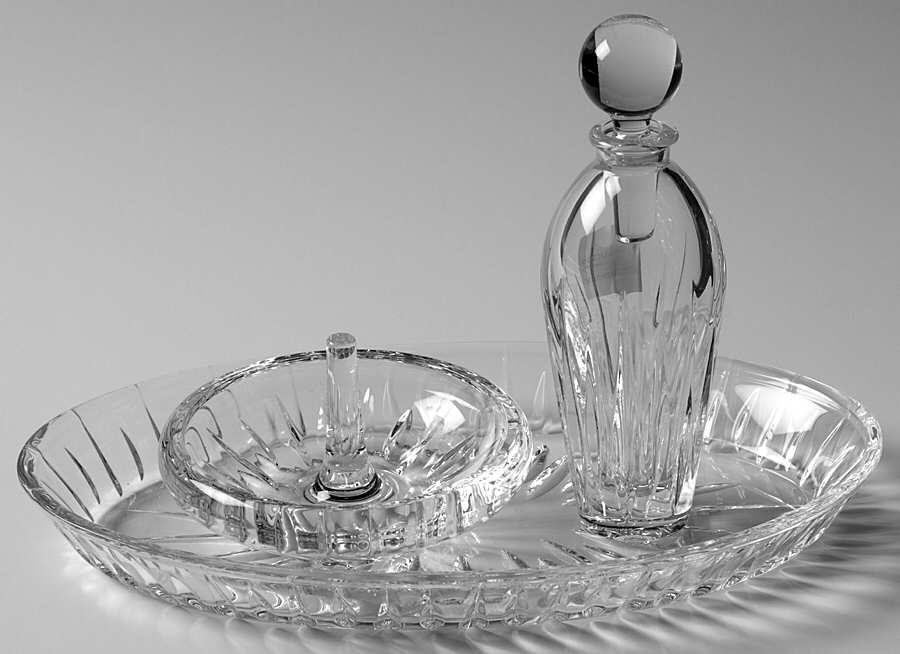 Soho (4 Piece) Vanity Set with Oval Tray by Reed & Barton-1