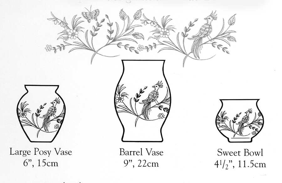 Chinoiserie 6" Posy Vase by Royal Scot Crystal-1