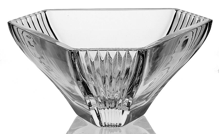 Vertical 11" Triangular Bowl by Rogaska-1