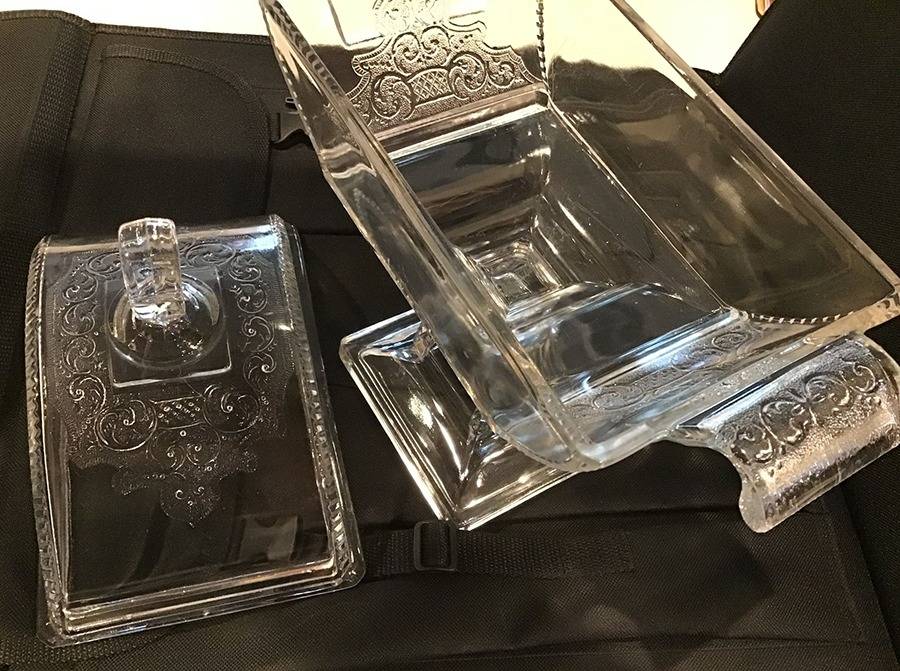 Jersey Lily Clear Lid for Tall Compote by Riverside-1