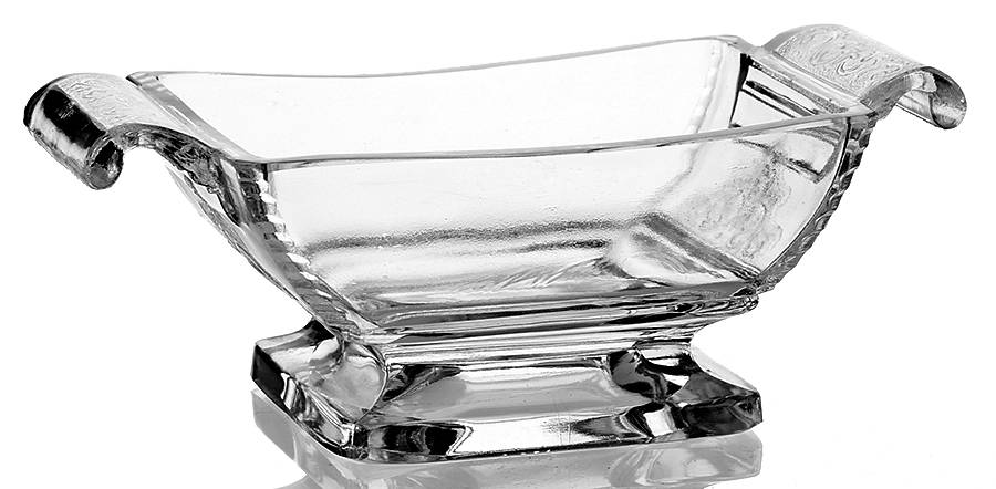 Jersey Lily Clear Sauce Dish by Riverside-1