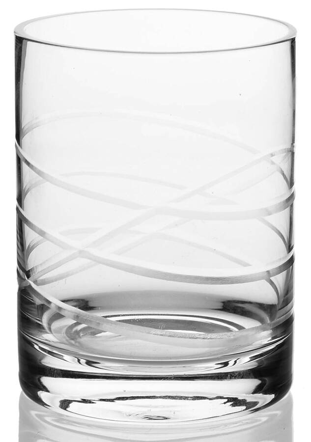 Waves Double Old Fashioned by Royal Scot Crystal-1