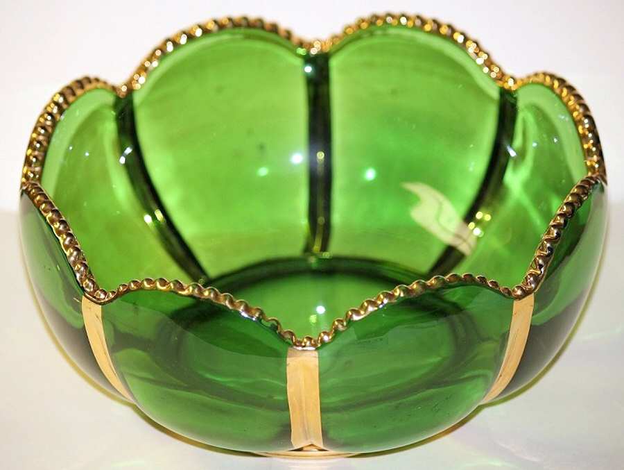 X Ray Green (Emerald) 8" Round Bowl by Riverside-1