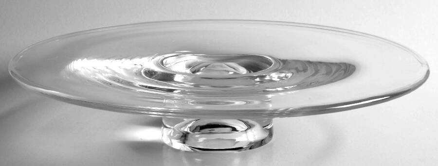 Flair Clear Footed Cake Plate by Rosenthal-1