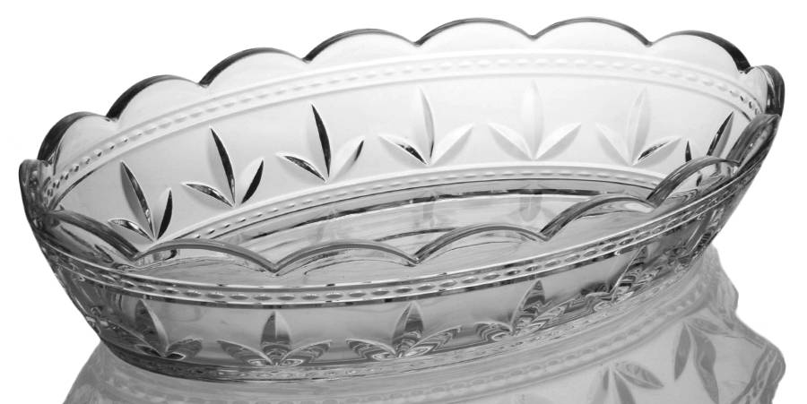RLZ7 14" Oval Bowl by Royal Limited Crysta-1
