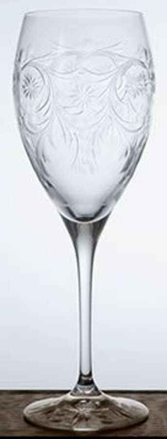 Brocade Water Goblet by Royal Scot Crystal-1