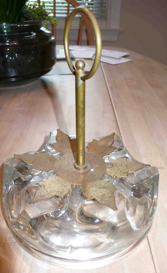 Daisy Center Holder for (7 Piece) Lazy Susan by Rubelglass-1
