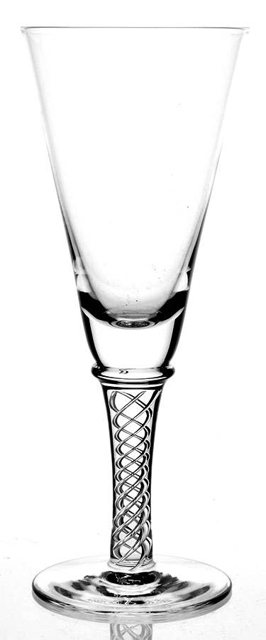 Jacobean Air Twist Fluted Champagne by Royal Scot Crystal-1