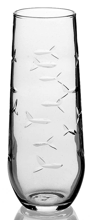 School of Fish Stemless Fluted Champagne by Rolf Glass-1