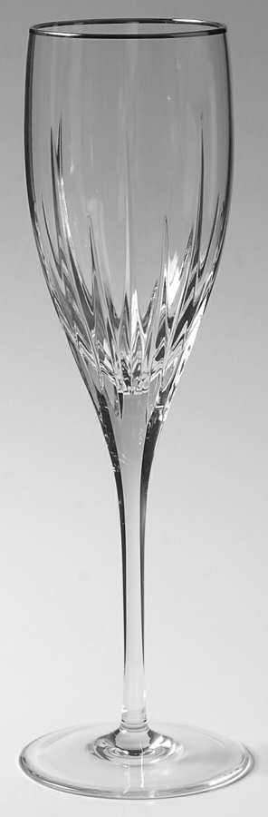 Soho (Platinum Trim) Fluted Champagne by Reed & Barton-1