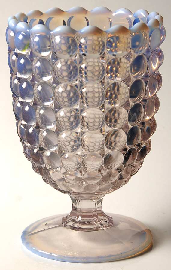 Thousand Eye Opalescent Open Spooner by Richards & Hartley Glass Company-1