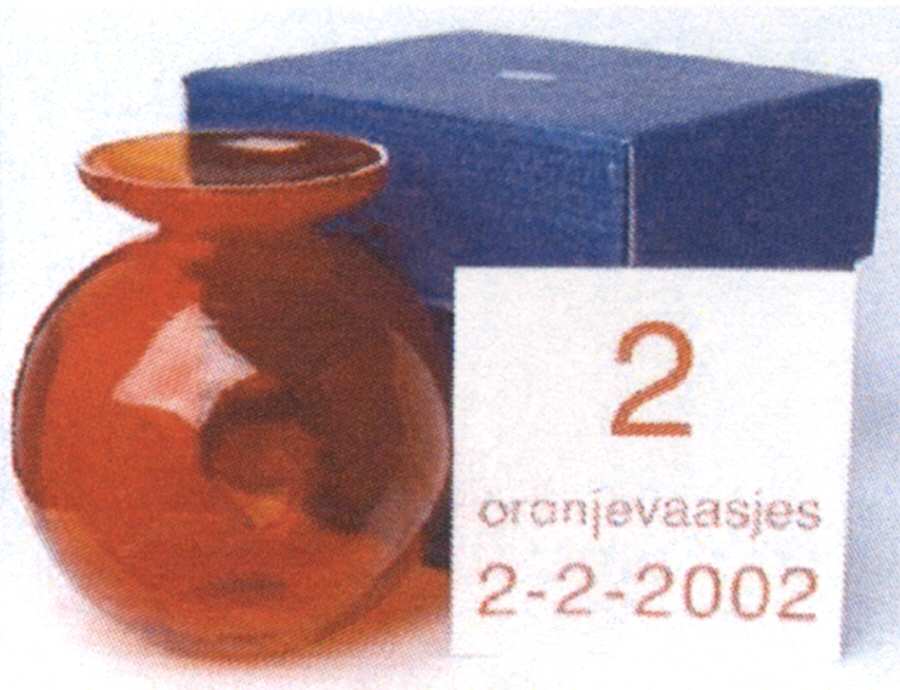 Orange Vases Maxima Vase by Royal Leerdam - Netherland-1