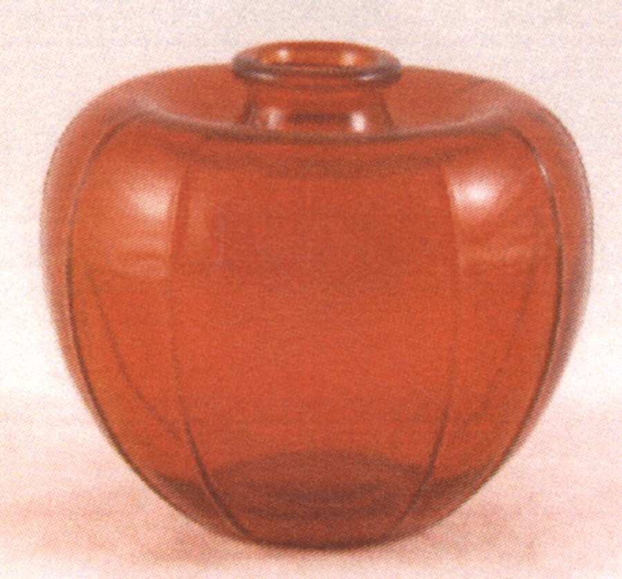 Orange Vases Liberation Vase by Royal Leerdam - Netherland-1