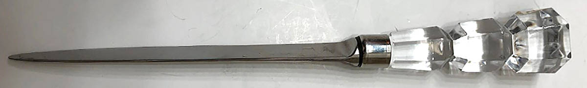 Legacy Letter Opener with Stainless Blade by Rogaska-1
