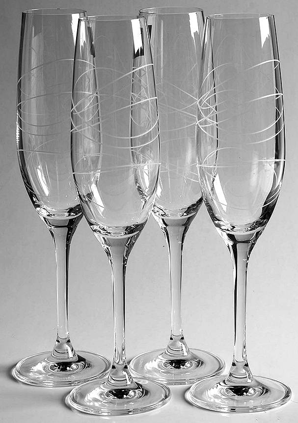 Party Fluted Champagne - Set of 4 by Royal Doulton-1