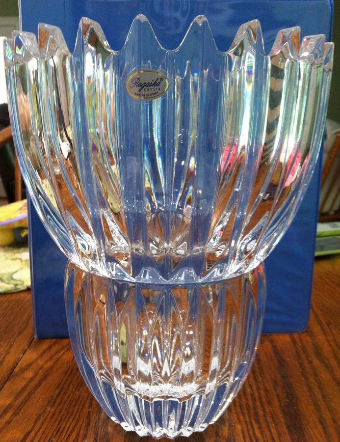Crown 9" Flower Vase by Rogaska-1