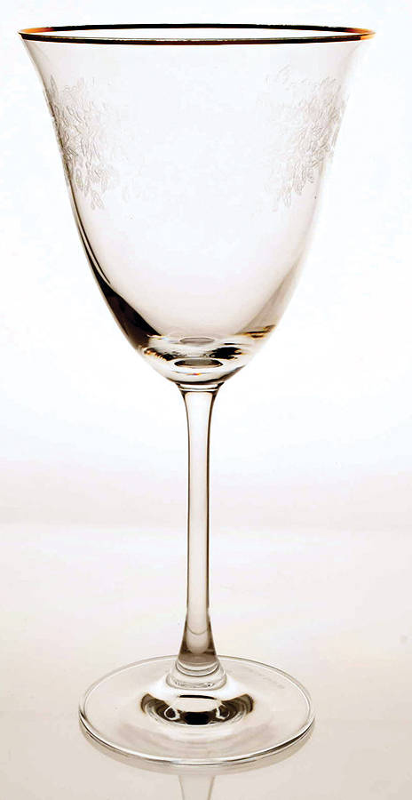 Old Country Roses (Etched, Gold Trim) Water Goblet by Royal Albert-1