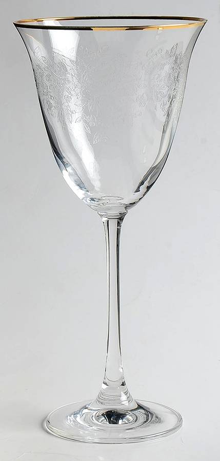 Old Country Roses (Etched, Gold Trim) Wine Glass by Royal Albert-1