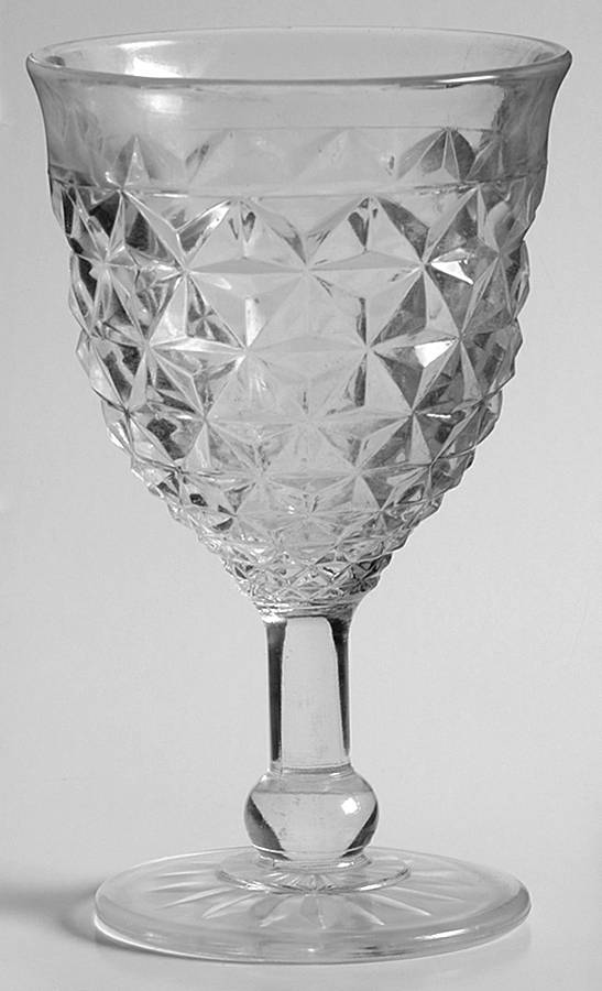 No 12 Clear Water Goblet by Rainbow Art Glass-1