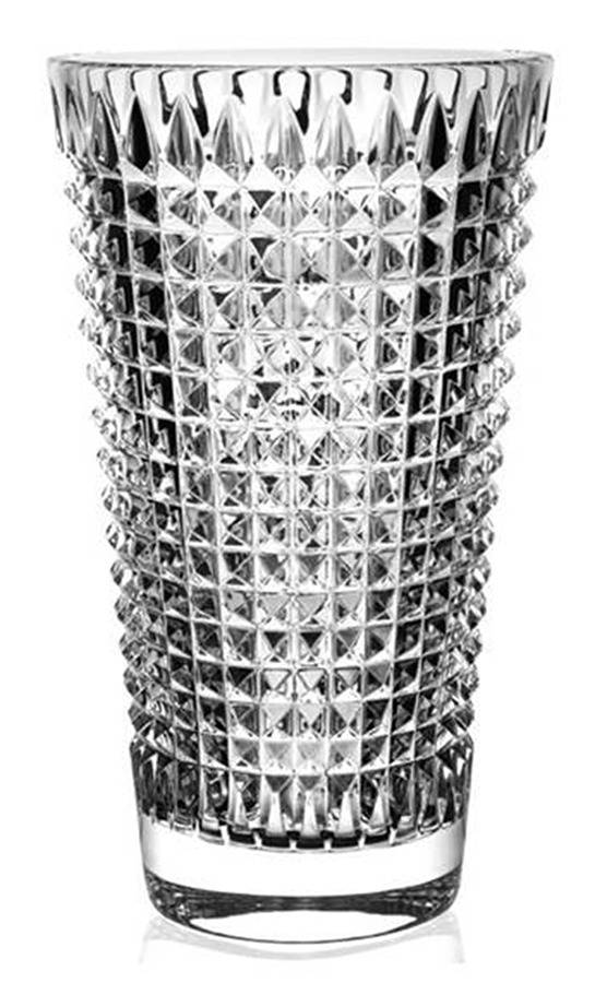 Diamond 10" Flower Vase by Rogaska-1