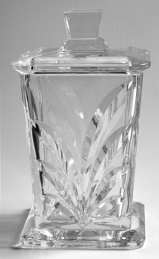 45819 Footed Covered Jar by Royal Limited Crysta-1