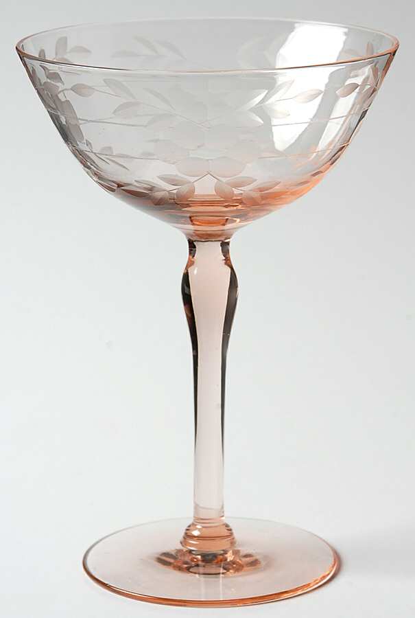 Blanche Pink Champagne/Tall Sherbet by Standard Glass-1