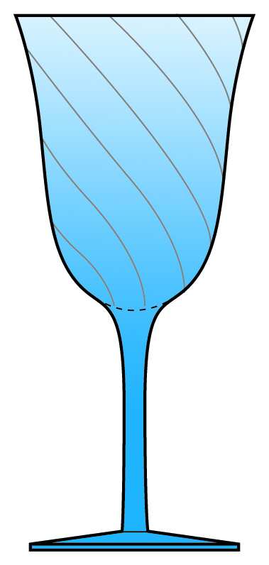 Astro Blue Water Goblet by Sasaki-1