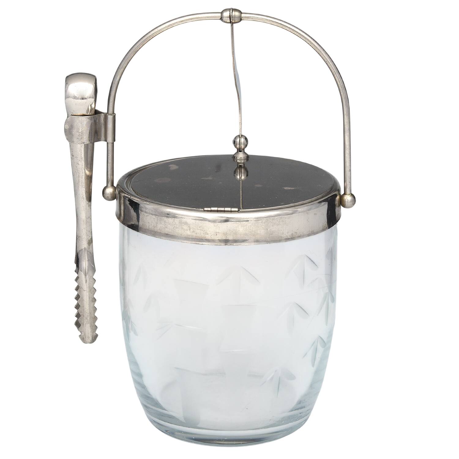 Bamboo (Multisided Stem) Ice Bucket with Detachable Handle and Tongs by Sasaki-1