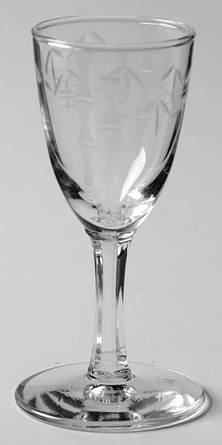 Bamboo (Multisided Stem) Cordial Glass by Sasaki-1