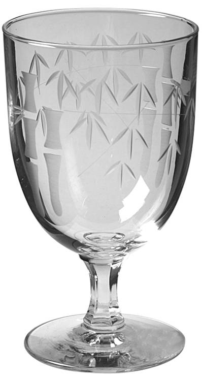 Bamboo (Multisided Stem) Water Goblet by Sasaki-1