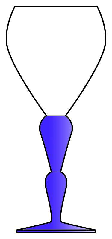 Bisanzio Violet Water Goblet by Sasaki-1