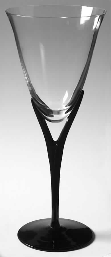 Capistrano Black Water Goblet by Sasaki-1