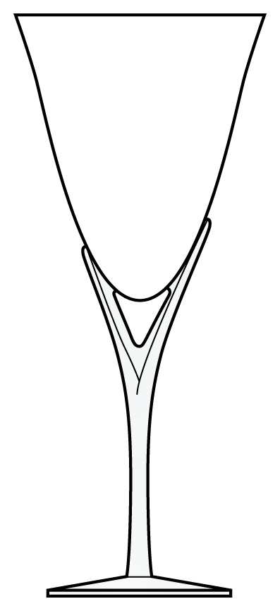 Capistrano White Water Goblet by Sasaki-1