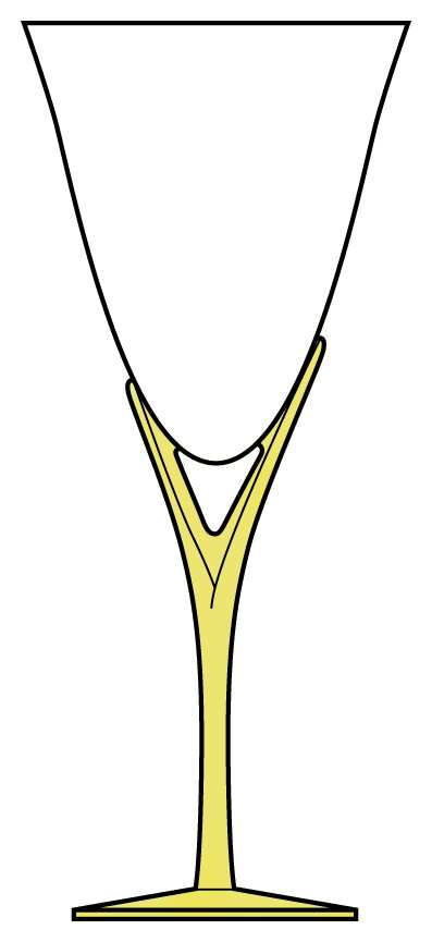 Capistrano Yellow Water Goblet by Sasaki-1