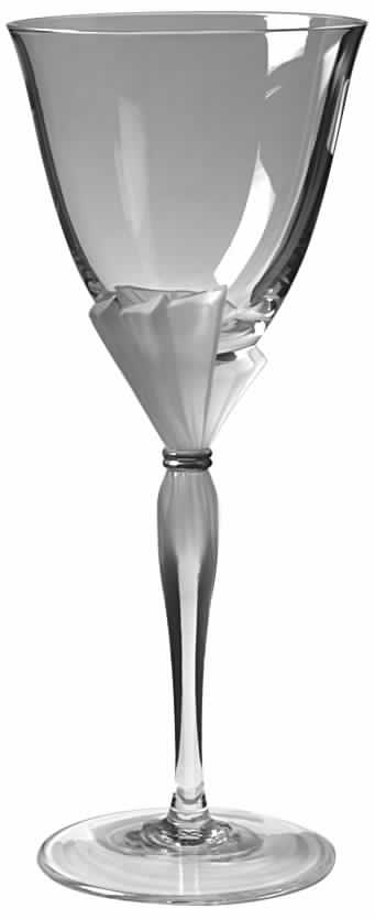 Charade Clear Water Goblet by Sasaki-1