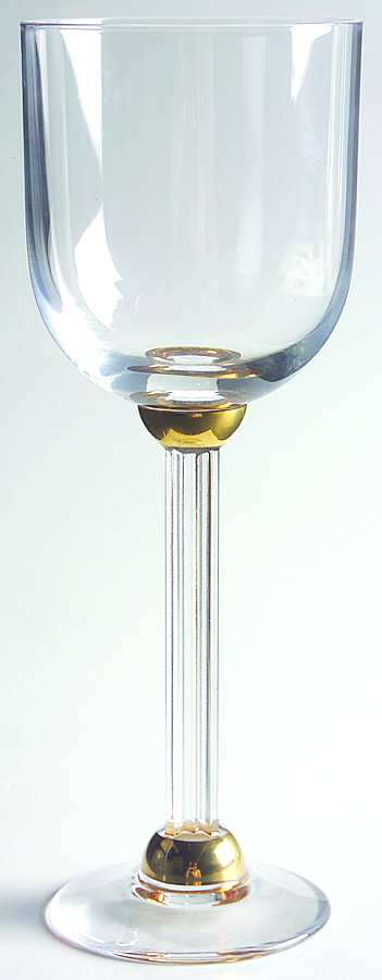 Chicago Gold Wine Glass by Sasaki-1
